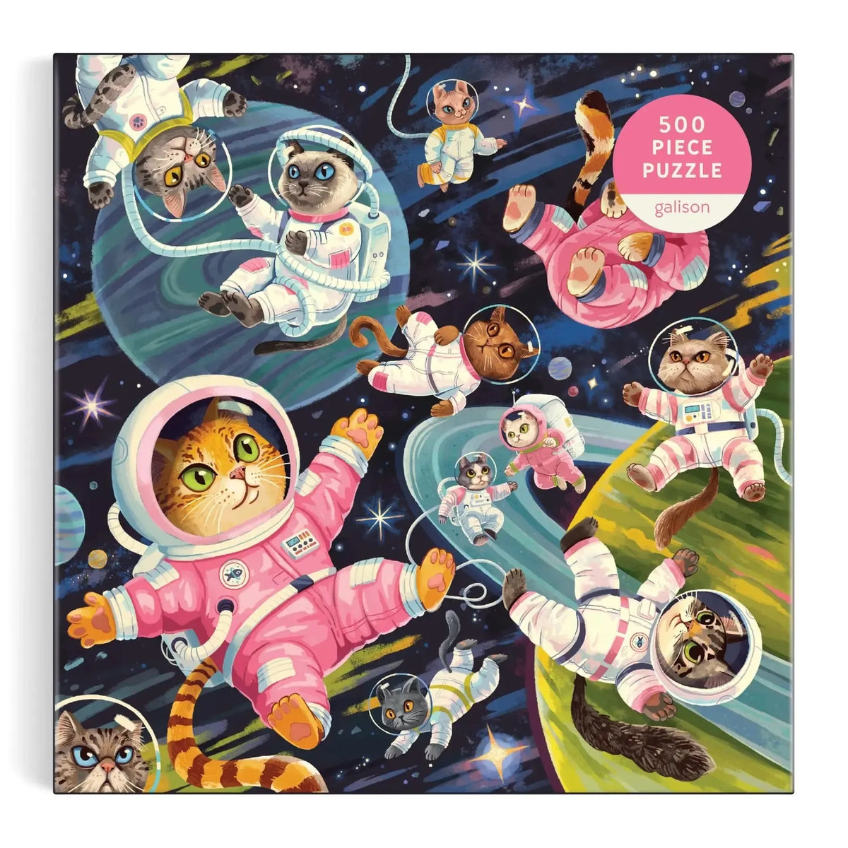 Galison - A Space Meowdyssey - 500 piece puzzle