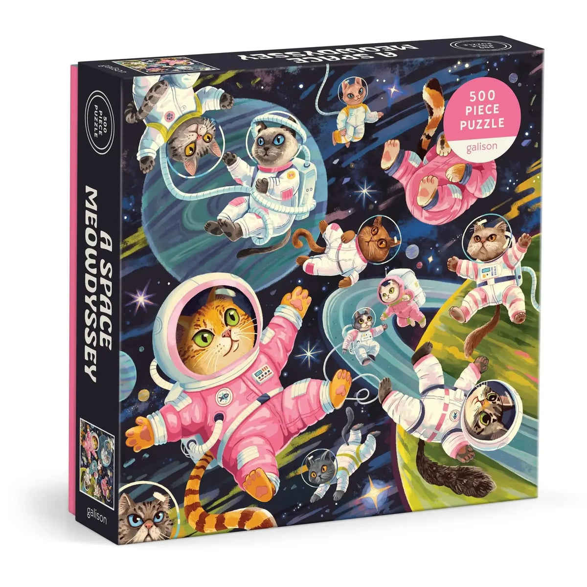 Galison - A Space Meowdyssey - 500 piece puzzle