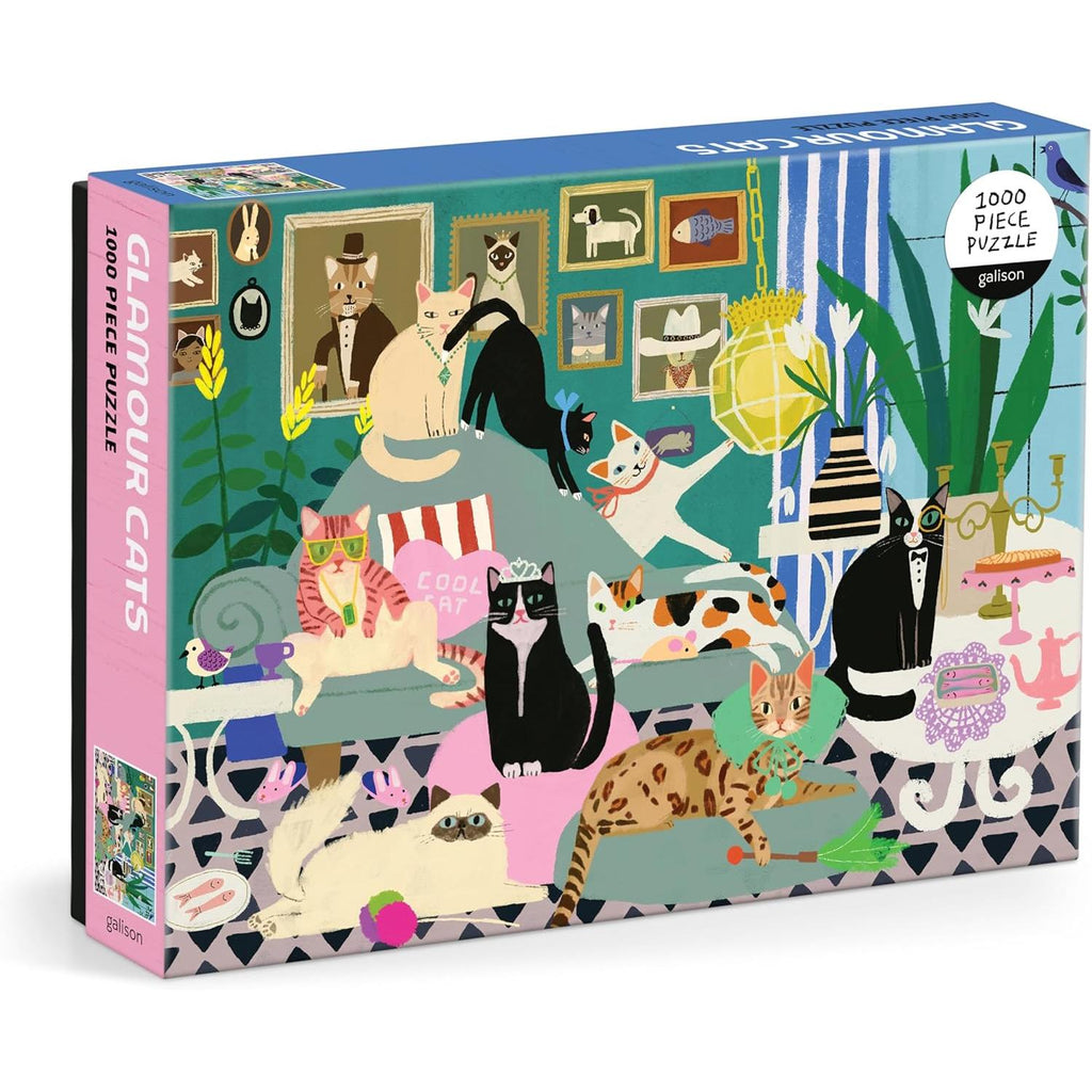 Galison - Glamour Cats - 1000 Piece Puzzle