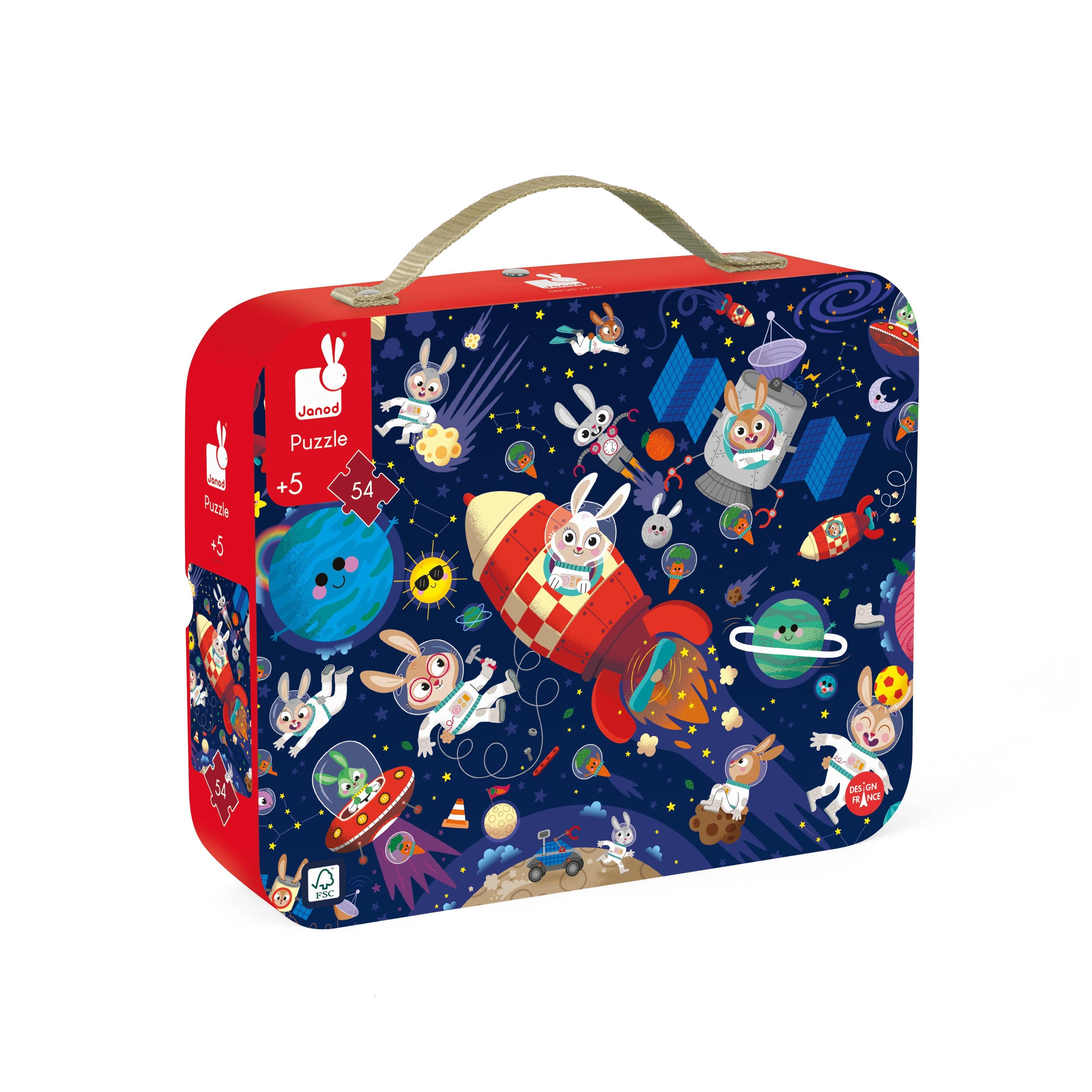 Janod - Rocket Puzzle - 54 pc